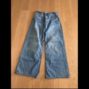 Denim forum wide leg jeans